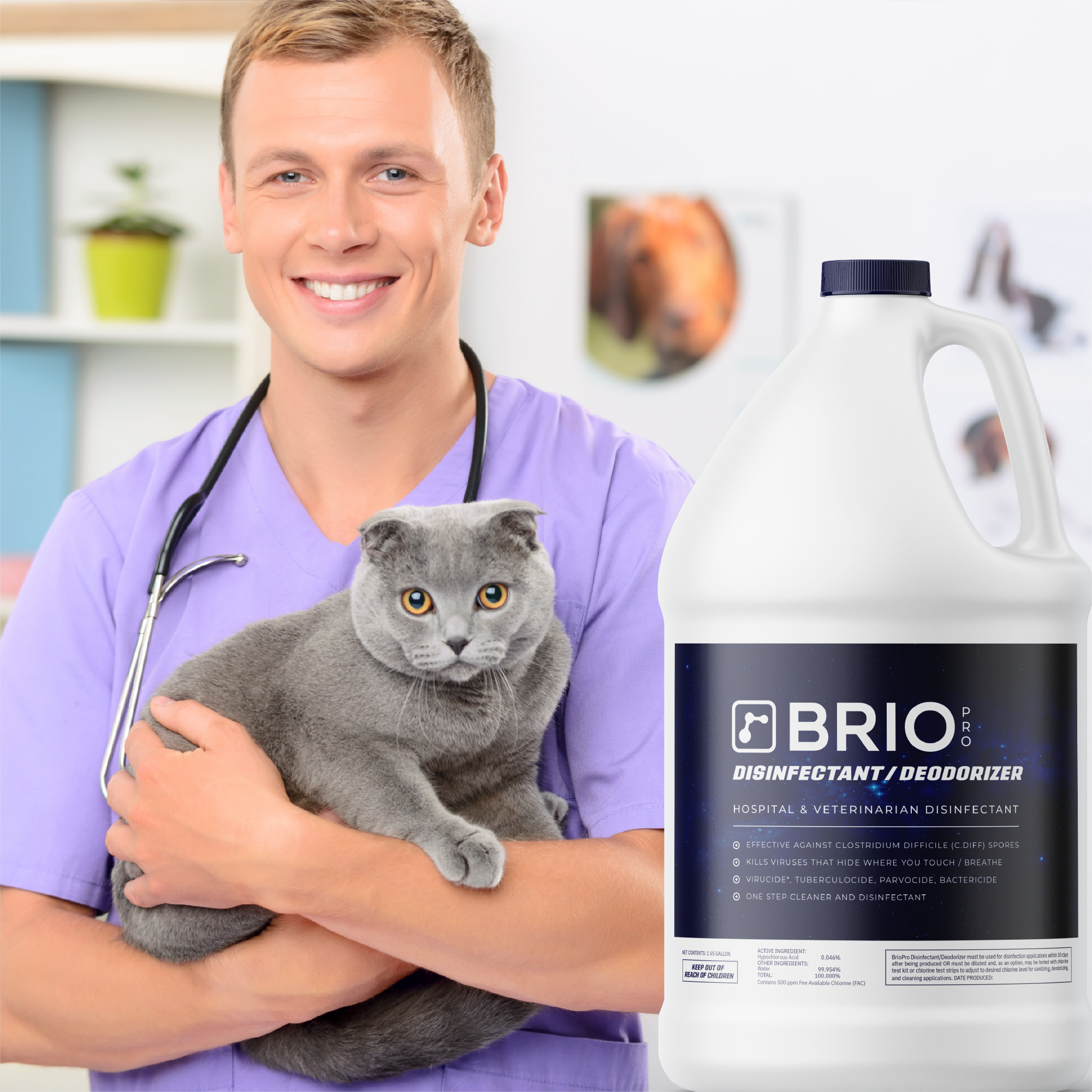 BrioPro Disinfectant / Deodorizer (Hospital Level)